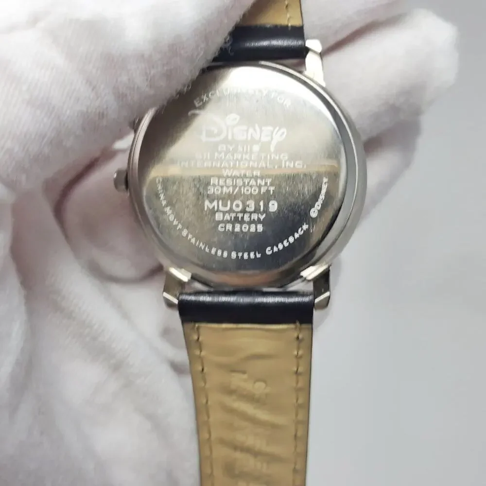 Disney X Sii Mickey Mouse Musical Silver-Tone Analog Watch